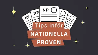 Tips inför nationella proven