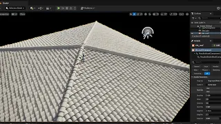 Procedural Tile Roof Generator Unreal Engine Houdini