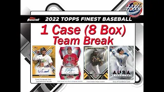 2022 Topps FINEST 1 Case (8 Box) Team Break #4 eBay 04/21/23