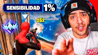 EL JUGADOR COMPETITIVO que usa LA SENSIBILIDAD MAS BAJA de FORTNITE  *1%*