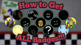 How to Get ALL Badges!!! | Fredbear's Mega Roleplay | Roblox