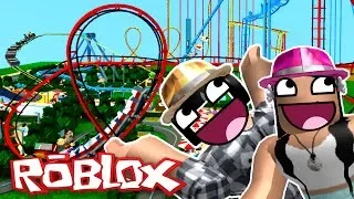 ROBLOX THEME PARK TYCOON ROLLER COASTER PARQUE DE DIVERSIONES DE ROBLOX