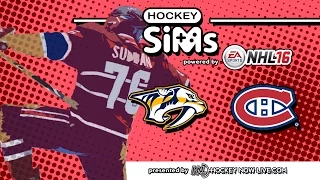 Predators vs Canadiens (NHL 16 Hockey Sims)