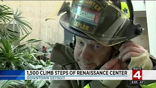 1,500 people take on Renaissance Center steps in Fight For Air Climb