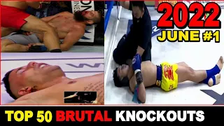 Top 50 MUAYTHAI•MMA•KICKBOX•BOXING Best Knockouts ► JUNE 2022 #1