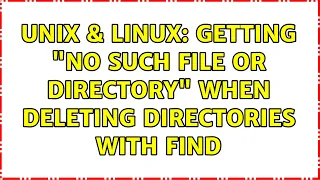 Unix & Linux: Getting "No such file or directory" when deleting directories with find