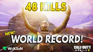 WORLD RECORD SOLO VS SQUADS AND OVERALL KILL RECORD | 48 Kills | Call of Duty Mobile: Battle Royale