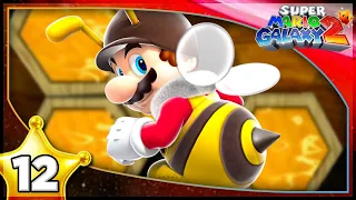 Bee Mario & Honey Hop Galaxy! Super Mario Galaxy 2 Gameplay 100% Walkthrough Part 12!