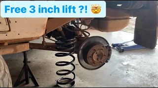 Installing a 3 inch lift for free on my Gen 2 Pajero !