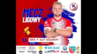 GKS Zio-Max Nowiny - Alit Ożarów 0:1 (skrót)