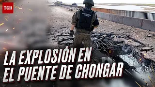 🔥 La explosión en el puente de Chongar. (Вибух на Чонгарському мосту)