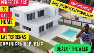 GREAT PRICE | NEW Tropical VILLA To Call Home | Beach 300 Meters | Terrenas Dominican Republic