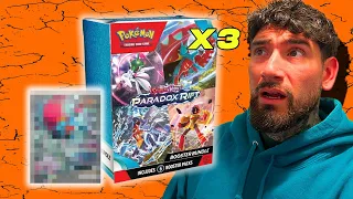 Unboxing Pokemon Paradox Rift Booster Bundle - Hunting For The Roaring Moon Card!