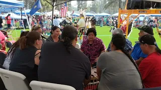 Second Session Grand Entry - Steiger Butte Singers @ Klamath Tribes Restoration Celebration 2018