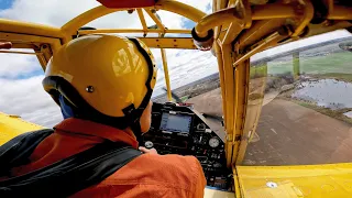 From the Cockpit: Ride Along with a Crop Duster Pilot 4K