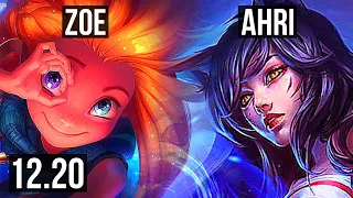 ZOE vs AHRI (MID) | 11/0/5, Legendary, 900+ games | KR Master | 12.20