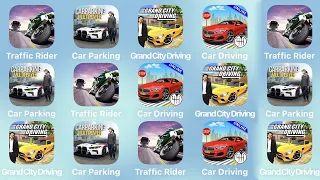 Traffic Rider, Car Parking, Grand City Driving and More Car Games iPad Gameplay