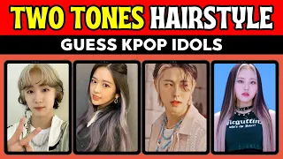 GUESS KPOP IDOLS WITH TWO TONES HAIR !!! | KPOP GAMES 2023 | KPOP QUIZ 2023