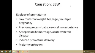 A Class On  Care Of Low Birth WeightLBW By Dr Kalyan Dept Of Pediatrics