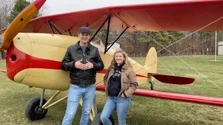 Ranger Great Lakes Biplane Episode #1 — Cleveland brakes, Replacing tires, Servicing Landing Gear