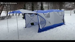 Мобильная баня Mircamping 2023 (Трёхслойная палатка-куб для зимней рыбалки)
