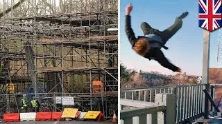 Skywalking accident: man falls off Shepton Mallet viaduct while taking selfie