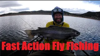 Fast action fly fishing in southern Utah