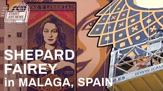 Shepard Fairey - Obey Giant - "Paz Y Libertad" - Malaga, Spain