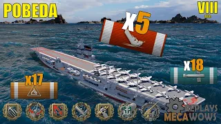 Pobeda 5 Kills & 224k Damage | World of Warships Gameplay