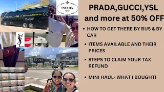 The Mall Firenze Luxury Outlet | FLORENCE ITALY OUTLET| 50% off PRADA&GUCCI| HOW TO GET THERE+HAUL