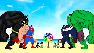 Rescue HULK Family & CAPTAIN AMERICA vs BATMAN, SUPERMAN : Who Is The King Of Super Heroes ?