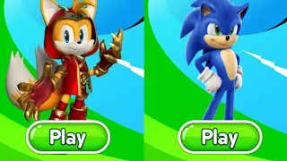 Sonic Dash - DragonClaw Tails Vs Movie Sonic Vs all Boss Zazz Egman - all 86 character unlocked