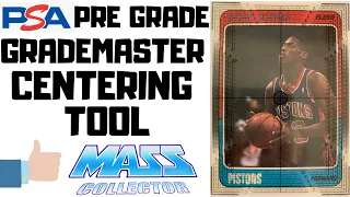 SPORTS CARD INVESTING: THE GRADEMASTER CENTERING TOOL BEFORE SUBMITTING TO PSA. Dennis Rodman CARDS!