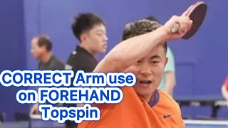 How to use your Arm correctly for a Forehand Topspin like the pros