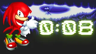 [WR] Hidden Palace Zone in 0'08''- Knuckles' Speedrun - S3&K (PC)