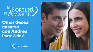 Mi fortuna es amarte 3/3: Andrea se pone feliz cuando Omar le dice que hablará con Natalia | C-12