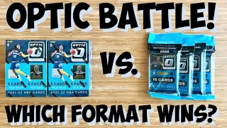 *FIRST LOOK* 2021-22 Panini Donruss Optic Basketball Blaster Box Vs Cello Pack Battle - Which Wins??