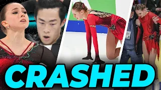 Hard fall. End of career. The nerves are gone. Breakdown. Most valuable skater