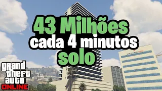 SAAIU! *43 Milhões em 4 minutos* em Glitch de dinheiro solo no gta 5 online faça agora 🤑✅️