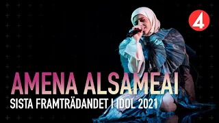 Amena Alsameai - Ocean Eyes av Billie Eilish (Idol 2021)