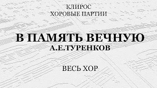 В память вечную. Туренков. Весь хор