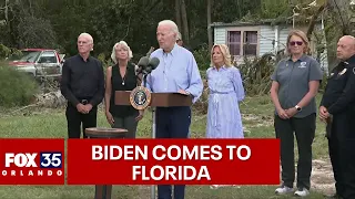 LIVE: President Biden visits Florida post Hurricane Idalia's destruction