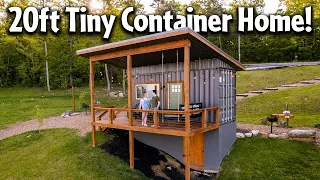 Tiny 20ft Shipping Container Home Airbnb Tour!