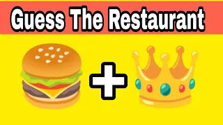 Can you Guess The fast food restaurants form Emojis | Emoji Challenge | Emoji