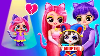 Pomni was Adopted by the CatNap Family! 32 DIYs for LOL OMG