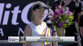 Danielle Collins 2024 Charleston Open Championship Speech | 2024 Charleston Final