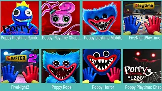 Rainbow Poppy Playtime 3 MOB,Poppy Playtime 2,Poppy Mobile,Five Nights,Five Nights 2,Poppy Rope,