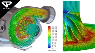 Turbocharger CFD Simulation Tutorial using Solidworks | SOLIDWORKS CFD | Turbocharger | DP DESIGN