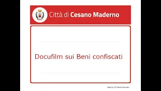 Docufilm sui Beni confiscati