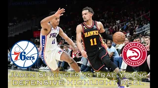 Jaden Springer vs Trae Young Defensive Highlight Reel I 5 TURNOVERS!!!